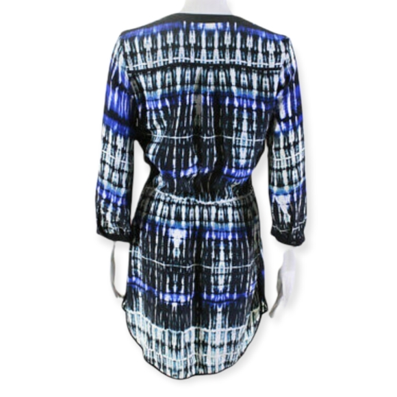 Parker Womens Silk Long Sleeve A-Line Dress Black Size XS - Picture 4 of 6